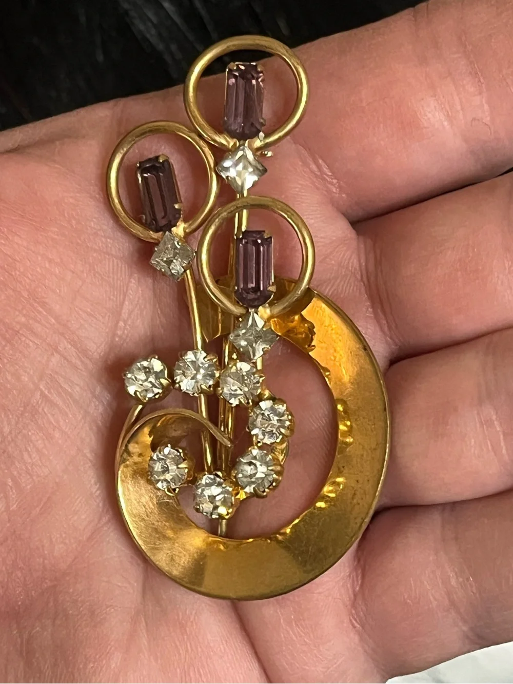 Vintage Rhinestone Brooch